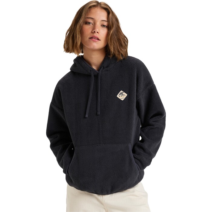 2024 Roxy Womens Cool Calling Fleece Hoodie ERJPF03168 Phantom